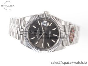 DateJust 126334 904L SS Clean Best Edition Gray Rhodium Dial on Jubilee Bracelet S3235 - Image 8