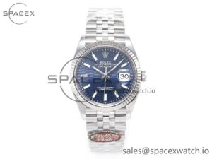 DateJust 36MM 126234 SS Clean 1:1 Best Edition Blue Fluted Dial on SS Jubilee Bracelet VR3235