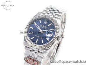 DateJust 36MM 126234 SS Clean 1:1 Best Edition Blue Fluted Dial on SS Jubilee Bracelet VR3235 - Image 4