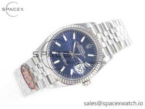 DateJust 36MM 126234 SS Clean 1:1 Best Edition Blue Fluted Dial on SS Jubilee Bracelet VR3235 - Image 7