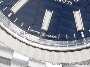DateJust 36MM 126234 SS Clean 1:1 Best Edition Blue Fluted Dial on SS Jubilee Bracelet VR3235 - Image 12