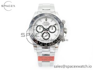 2023 Daytona 126500 AR+F 1:1 Best Edition 904L SS Case and Bracelet White Dial SA4131