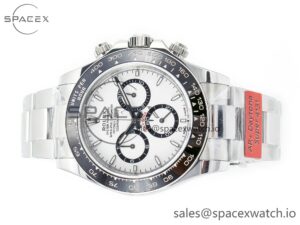 2023 Daytona 126500 AR+F 1:1 Best Edition 904L SS Case and Bracelet White Dial SA4131 - Image 8