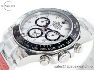 2023 Daytona 126500 AR+F 1:1 Best Edition 904L SS Case and Bracelet White Dial SA4131 - Image 5