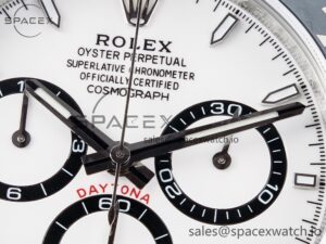 2023 Daytona 126500 AR+F 1:1 Best Edition 904L SS Case and Bracelet White Dial SA4131 - Image 10