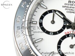 2023 Daytona 126500 AR+F 1:1 Best Edition 904L SS Case and Bracelet White Dial SA4131 - Image 9