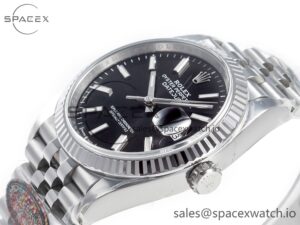 DateJust 36 126234 904L SS Clean 1:1 Best Edition Fluted Bezel Black Dial on Jubilee Bracelet VR3235 - Image 5