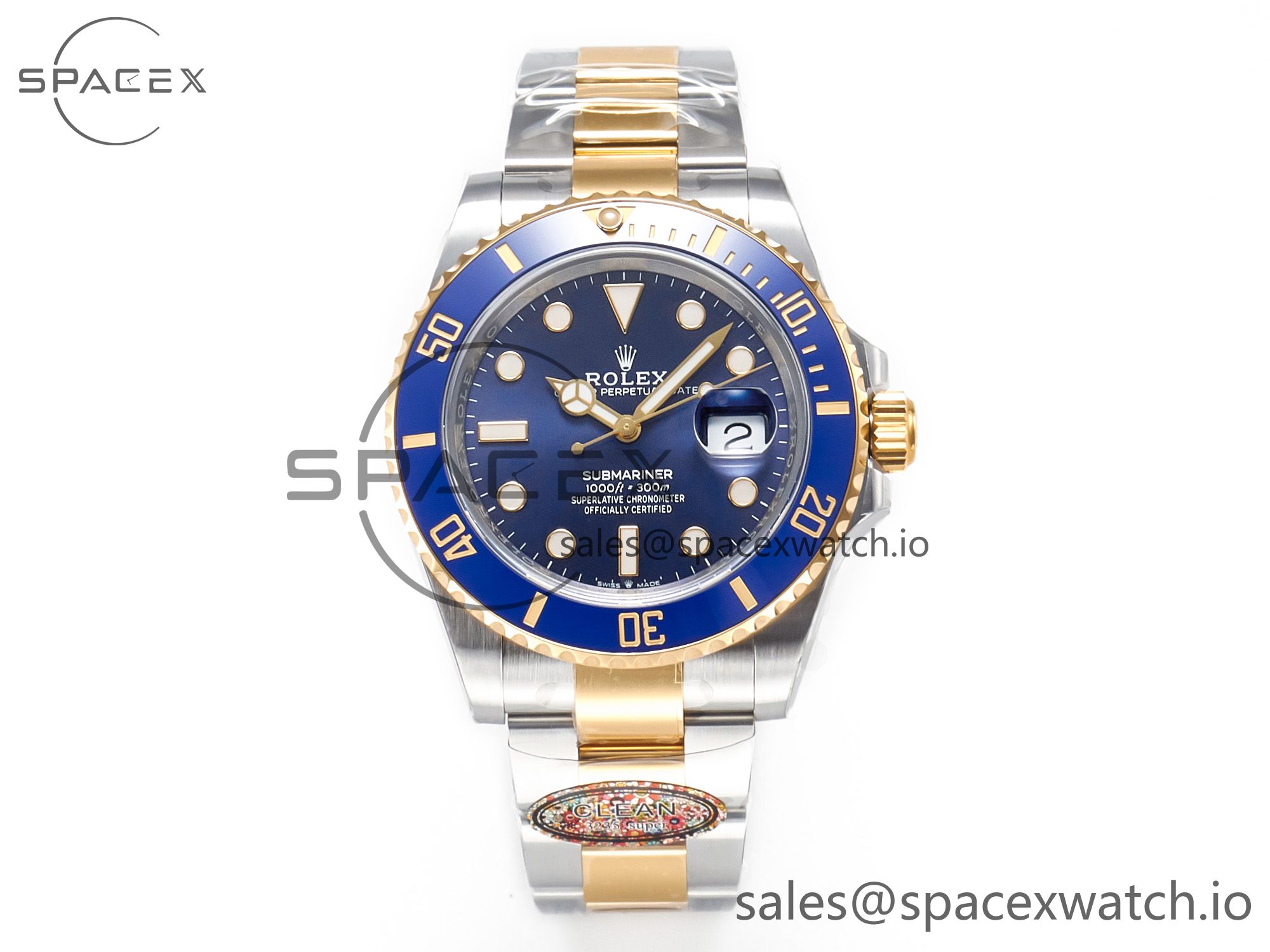 IMG_0225 拷贝 Submariner 126613LB 41mm Clean 1:1 Best Edition YG/SS Blue Dial VR3235 - Image 1