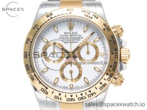 Daytona 116503 Clean 1:1 Best Edition 904L SS Case and Bracelet White Dial SA4130 - Image 2