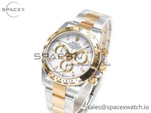 Daytona 116503 Clean 1:1 Best Edition 904L SS Case and Bracelet White Dial SA4130 - Image 4
