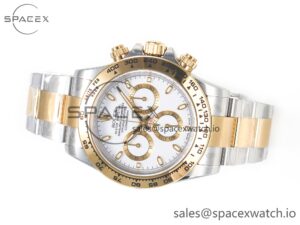 Daytona 116503 Clean 1:1 Best Edition 904L SS Case and Bracelet White Dial SA4130 - Image 8