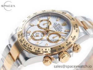 Daytona 116503 Clean 1:1 Best Edition 904L SS Case and Bracelet White Dial SA4130 - Image 5
