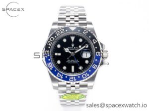 GMT-Master II 126710 BLNR Clean Black/Blue Ceramic 904L Steel Best Edition on Jubilee Bracelet DD3285