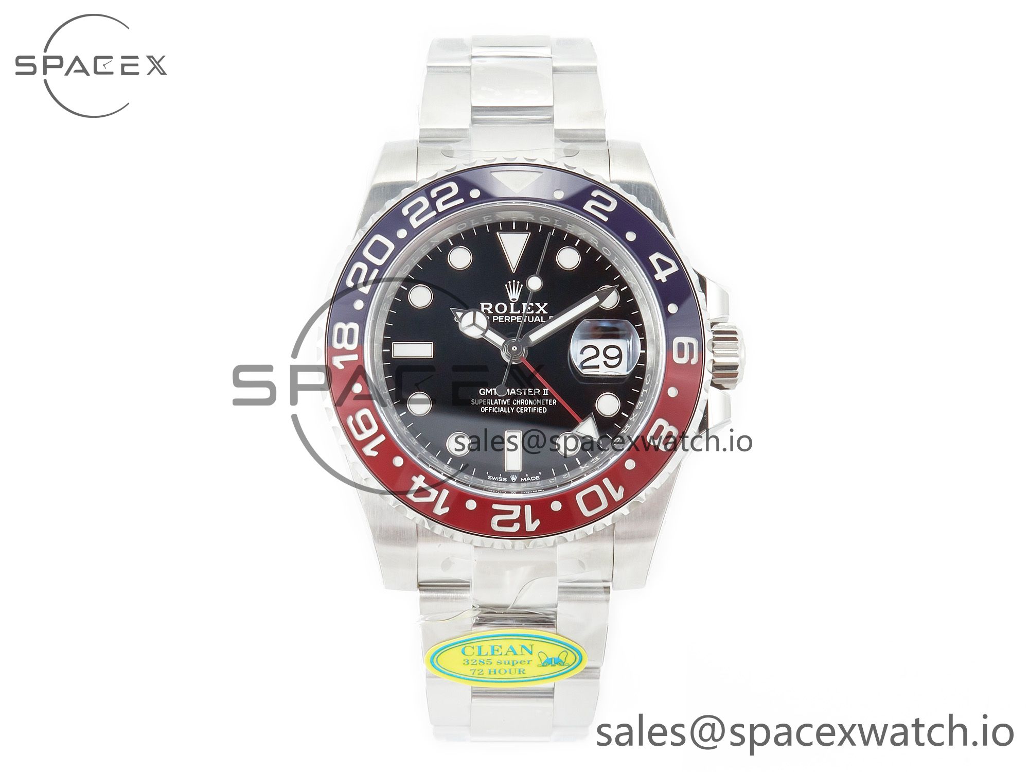 IMG_0297 拷贝 GMT-Master II 126710 BLRO Blue/Red Ceramic Clean Factory Best Edition on Bracelet DD3285 CHS V2 - Image 1