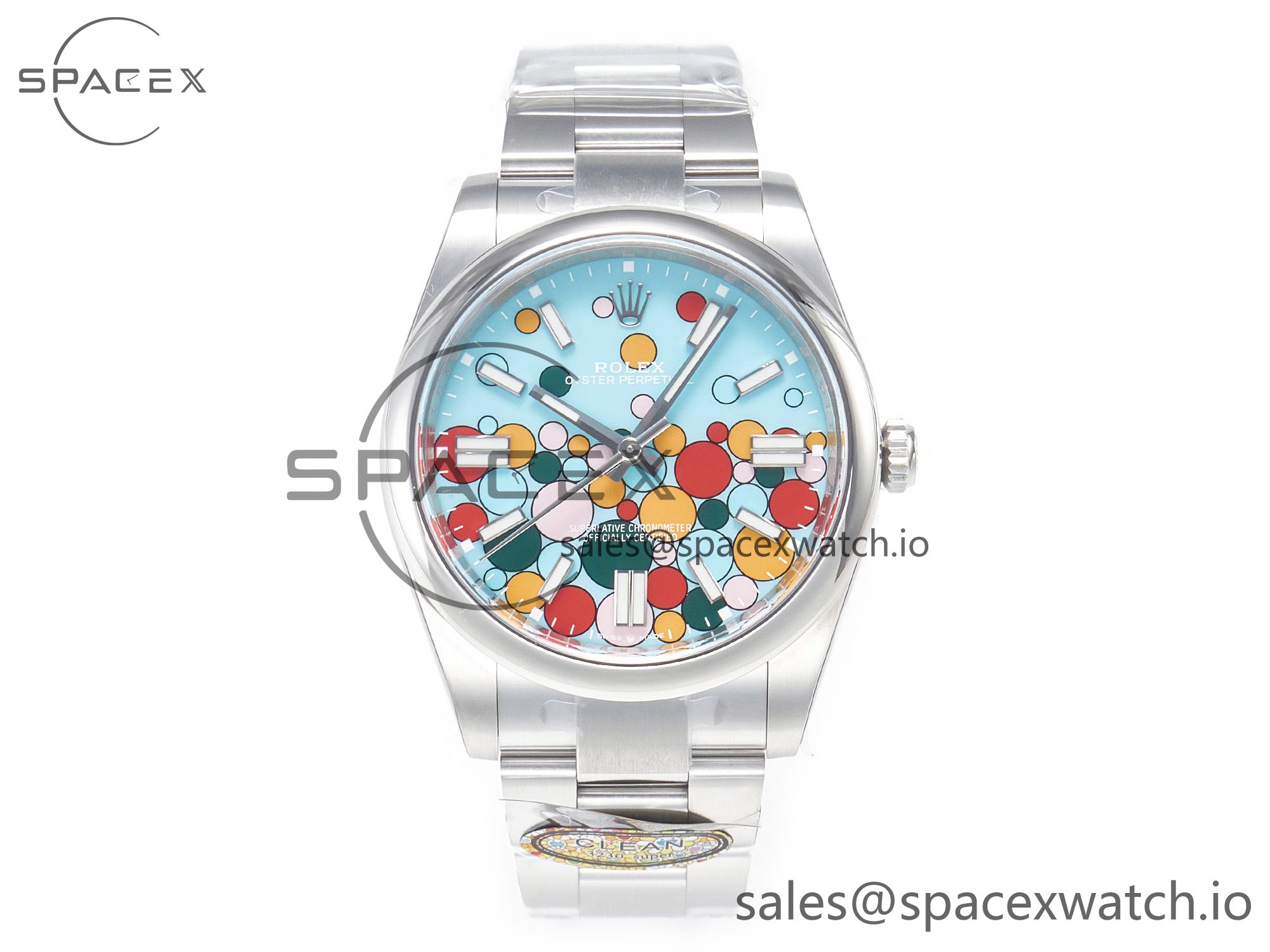 IMG_0360 拷贝 Oyster Perpetual 41mm 124300 Clean 1:1 Best Edition 904L Steel Balloon Dial on SS Bracelet VR3230 - Image 1