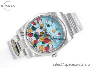 Oyster Perpetual 41mm 124300 Clean 1:1 Best Edition 904L Steel Balloon Dial on SS Bracelet VR3230 - Image 7