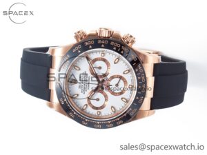 Daytona 116515 Clean 1:1 Best Edition 904L Steel RG White Dial on Oysterflex Strap SA4130 - Image 8