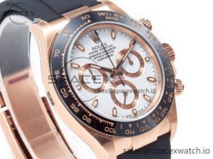 Daytona 116515 Clean 1:1 Best Edition 904L Steel RG White Dial on Oysterflex Strap SA4130 - Image 3
