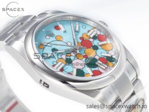 Oyster Perpetual 41mm 124300 Clean 1:1 Best Edition 904L Steel Balloon Dial on SS Bracelet VR3230 - Image 6