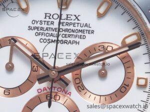 Daytona 116515 Clean 1:1 Best Edition 904L Steel RG White Dial on Oysterflex Strap SA4130 - Image 10