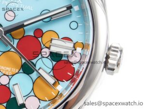 Oyster Perpetual 41mm 124300 Clean 1:1 Best Edition 904L Steel Balloon Dial on SS Bracelet VR3230 - Image 10