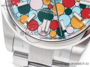 Oyster Perpetual 41mm 124300 Clean 1:1 Best Edition 904L Steel Balloon Dial on SS Bracelet VR3230 - Image 11