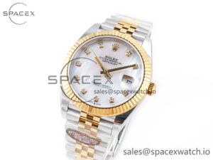 Datejust 126331 41mm 904L SS/YG Clean 1:1 Best Edition MOP Diamond Dial on Jubilee Bracelet VR3235 - Image 4