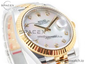 Datejust 126331 41mm 904L SS/YG Clean 1:1 Best Edition MOP Diamond Dial on Jubilee Bracelet VR3235 - Image 3
