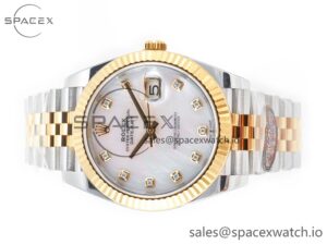 Datejust 126331 41mm 904L SS/YG Clean 1:1 Best Edition MOP Diamond Dial on Jubilee Bracelet VR3235 - Image 8