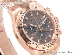 Daytona 116505 RG Clean 1:1 Best Edition Brown Stick Dial on RG Bracelet A4130 - Image 3