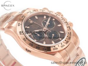 Daytona 116505 RG Clean 1:1 Best Edition Brown Stick Dial on RG Bracelet A4130 - Image 6