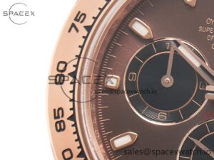 Daytona 116505 RG Clean 1:1 Best Edition Brown Stick Dial on RG Bracelet A4130 - Image 9
