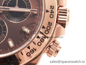 Daytona 116505 RG Clean 1:1 Best Edition Brown Stick Dial on RG Bracelet A4130 - Image 12