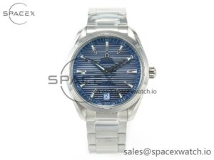 Aqua Terra 150M 41mm VSF 1:1 Best Edition Summer Blue Dial on SS Bracelet A8900 Super Clone