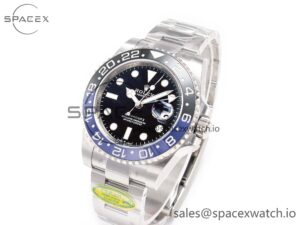 GMT-Master II 126710 BLNR Clean Black/Blue Ceramic 904L Steel Best Edition on Oyster Bracelet DD3285 CHS - Image 4