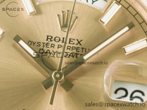 DayDate 40 228238 ARF 904L Steel Gold Stick Dial on President Bracelet VR3255 - Image 8