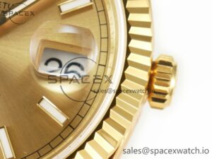 DayDate 40 228238 ARF 904L Steel Gold Stick Dial on President Bracelet VR3255 - Image 10