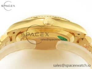 Day Date 40 228238 ARF 904L Steel Black Crystal Diamonds Bezel on President Bracelet VR3255 - Image 13