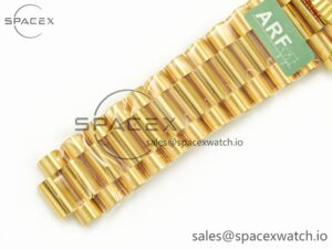 Day Date 40 228238 ARF 904L Steel Black Crystal Diamonds Bezel on President Bracelet VR3255 - Image 24