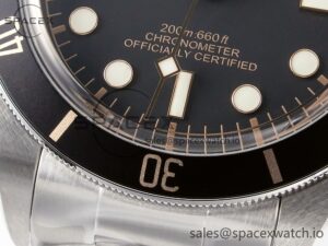 Black Bay 58 39mm SS ZF 1:1 Best Edition Black Dial on SS Bracelet A2824 - Image 9