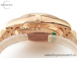 Day Date 40 228235 ARF 904L Steel Brown Crystal Diamonds Bezel on President Bracelet VR3255 - Image 14