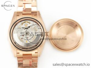 Day Date 40 228235 ARF 904L Steel Brown Crystal Diamonds Bezel on President Bracelet VR3255 - Image 17