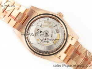 Day Date 40 228235 ARF 904L Steel Brown Crystal Diamonds Bezel on President Bracelet VR3255 - Image 18