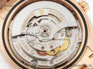 Day Date 40 228235 ARF 904L Steel Brown Crystal Diamonds Bezel on President Bracelet VR3255 - Image 19