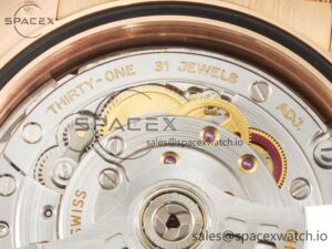 Day Date 40 228235 ARF 904L Steel Brown Crystal Diamonds Bezel on President Bracelet VR3255 - Image 22