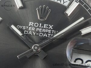 Day Date 40 228239 ARF 904L Steel Grey Stick Dial on President Bracelet VR3255 - Image 9