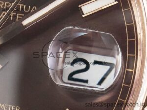 Day Date 40 228235 ARF 904L Steel Brown Stick Dial on President Bracelet VR3255 - Image 10