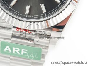 Day Date 40 228239 ARF 904L Steel Grey Stick Dial on President Bracelet VR3255 - Image 12