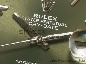 Day Date 40 SS 228239 ARF 1:1 Best Edition Green Roman Dial on President Bracelet VR3255 - Image 9