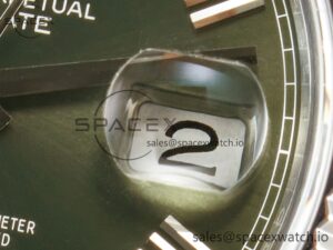 Day Date 40 SS 228239 ARF 1:1 Best Edition Green Roman Dial on President Bracelet VR3255 - Image 10